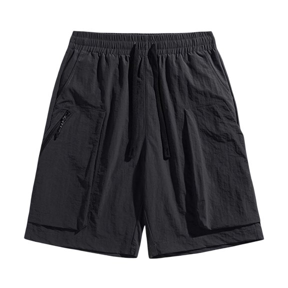 Men's Shorts – Fitted 7 Inch Inseam Hybrid Shorts Men's Casual Shorts Elastic Waist Comfortable Summer Outdoor Drawstring Pockets Loose Fit Breathable Active Shorts For Gym Running Walking