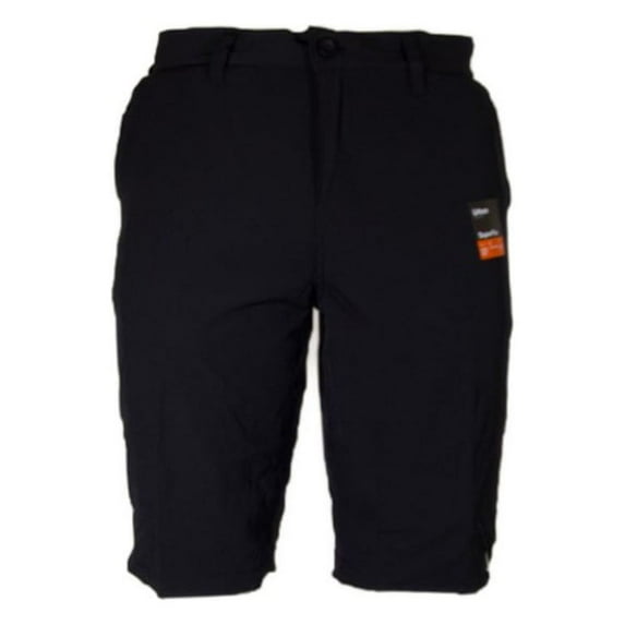 Men's Shorts Lightweight Flat Front Slanted Pockets Belt Loop Casual Bottoms, Black, 30