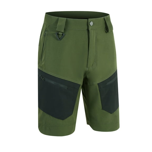 Men's Shorts Multiple Pockets Cargo Work Wear Cargo Pocket Shorts Pants Mens Cargo Shorts Green L