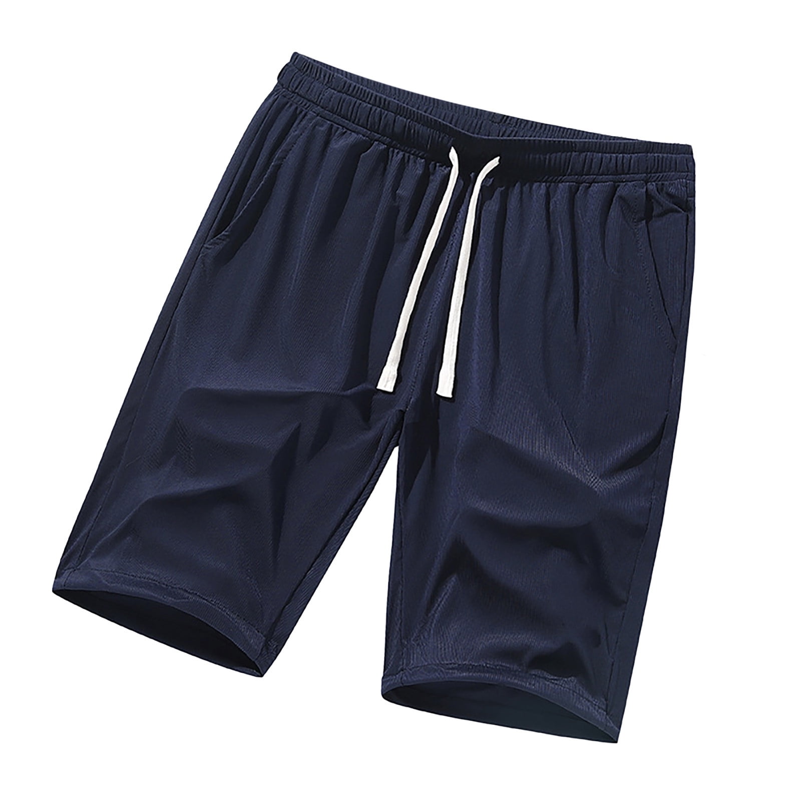 Men's Shorts Shorts Pure Color Matching Five Point Sports Shorts Pants ...