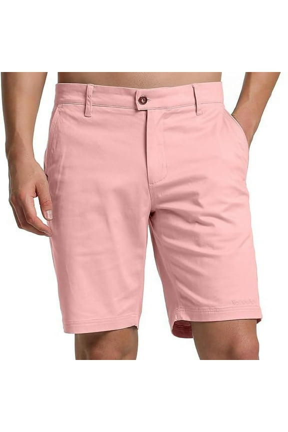 Men's Shorts -Stretch 7 Inch Outseam Chino Shorts Men-Classic Shorts for Men-Comfortable and Versatile