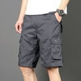 thumbnail image 1 of Men's Shorts, Summer Cargo Shorts for Men, ZHUGeLI Men Casual Fashion Multiple Pockets Half Shorts Pants Sports Elastic Mid-waist Shorts, 1 of 7