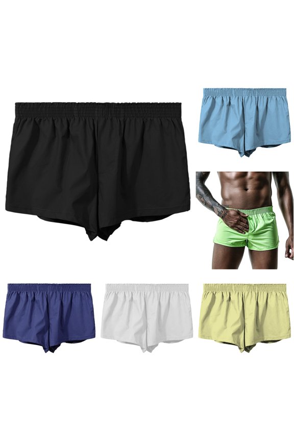 Men's Shorts Summer Loose Fit Comfort Indoor Shorts Casual Style Athletic Underwear for Young Adults Shorts Underwear for Men L