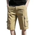 thumbnail image 1 of Men’s Shorts – Travel Tech Quick Dry Lounge Shorts Men's Casual Style Cargo Shorts Summer Comfortable Outdoor Streetwear Solid Color Loose Fit Shorts, 1 of 5