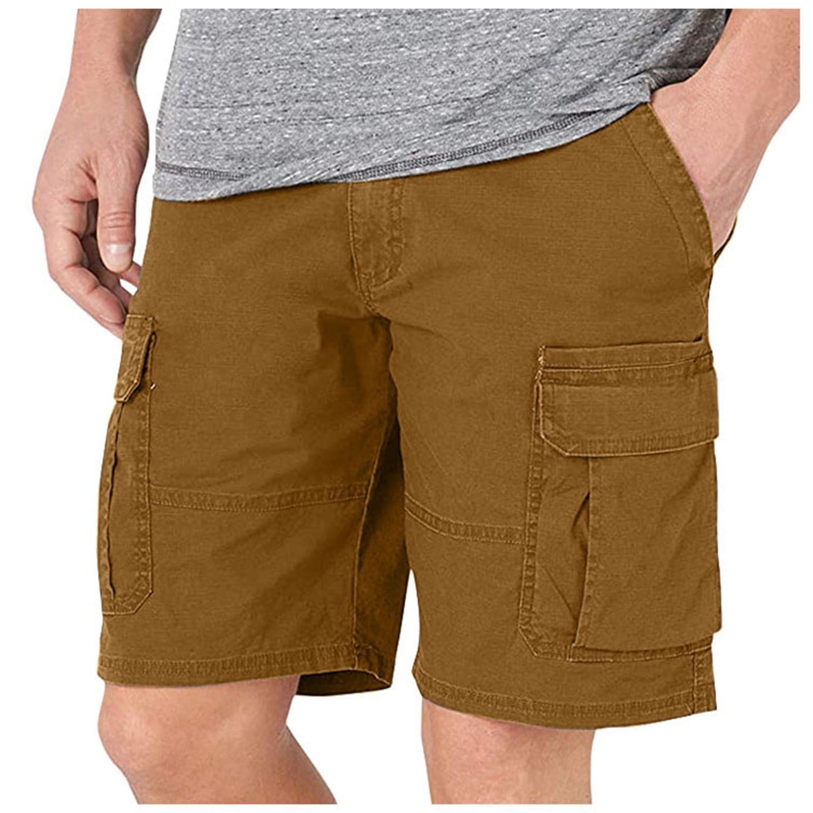 Men's Shorts Zipper Pocket Resilience Time Leisure Pants Shorts Tooling