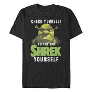 Mens Shrek Check Yourself Before Graphic T-Shirt