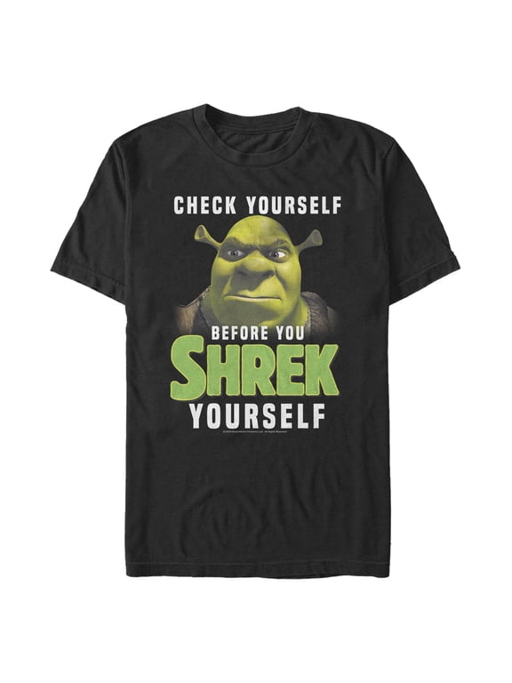 Men's Shrek Check Yourself Before Graphic T-Shirt