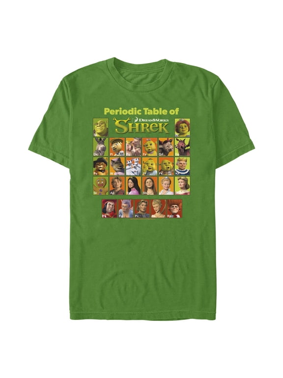 Men's Shrek Periodic Table Graphic T-Shirt