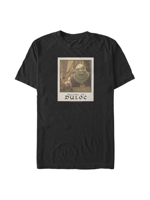 Men's Shrek Welcome to Duloc Faces Graphic T-Shirt
