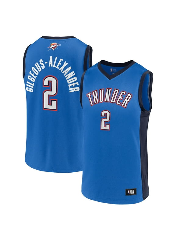 Men's Signal Blue Shai Gilgeous-Alexander Oklahoma City Thunder NBA Player Jersey