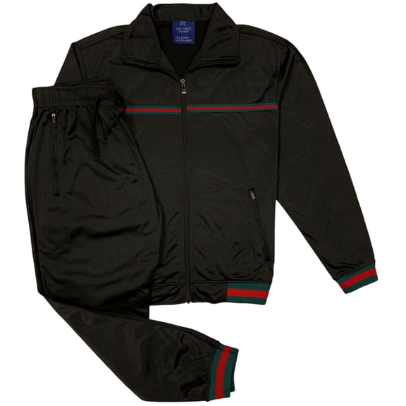 Men's Signature Stripe Full-Zip Jacket & Jogger Tracksuit Set
