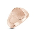 thumbnail image 1 of AFFY Men's Signet Band Ring Brush Finished On Top 10k Rose Gold, Ring Size-13.5, 1 of 4