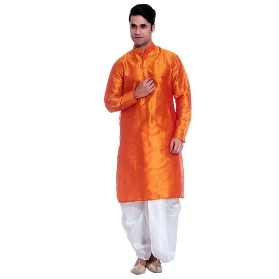 Men's Silk Blend Bollywood Style Designer Party Wear Indian Ethnic Dhoti Kurta