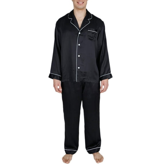 Men's Silk Sleepwear 100% Silk Pajamas Set