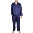thumbnail image 1 of Men's Silk Sleepwear 100% Silk Pajamas Set, 1 of 11