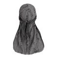 thumbnail image 1 of Men's Silky Durag, Breathable Doo Rag Cap with Adjustable Long Tail, Sun Protection Streetwear Headwrap for Running, Cycling, Yoga, Dance and Everyday Wear, 1 of 7