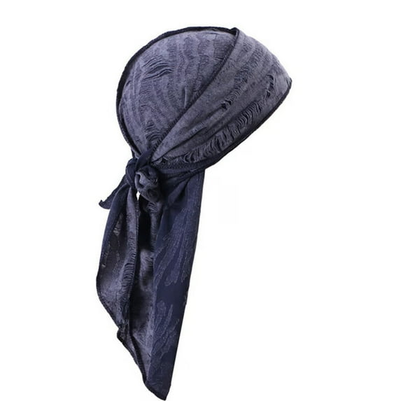 Men's Silky Durag - Breathable Neck Drape Headwrap for Biking, Sun Protection, Styling