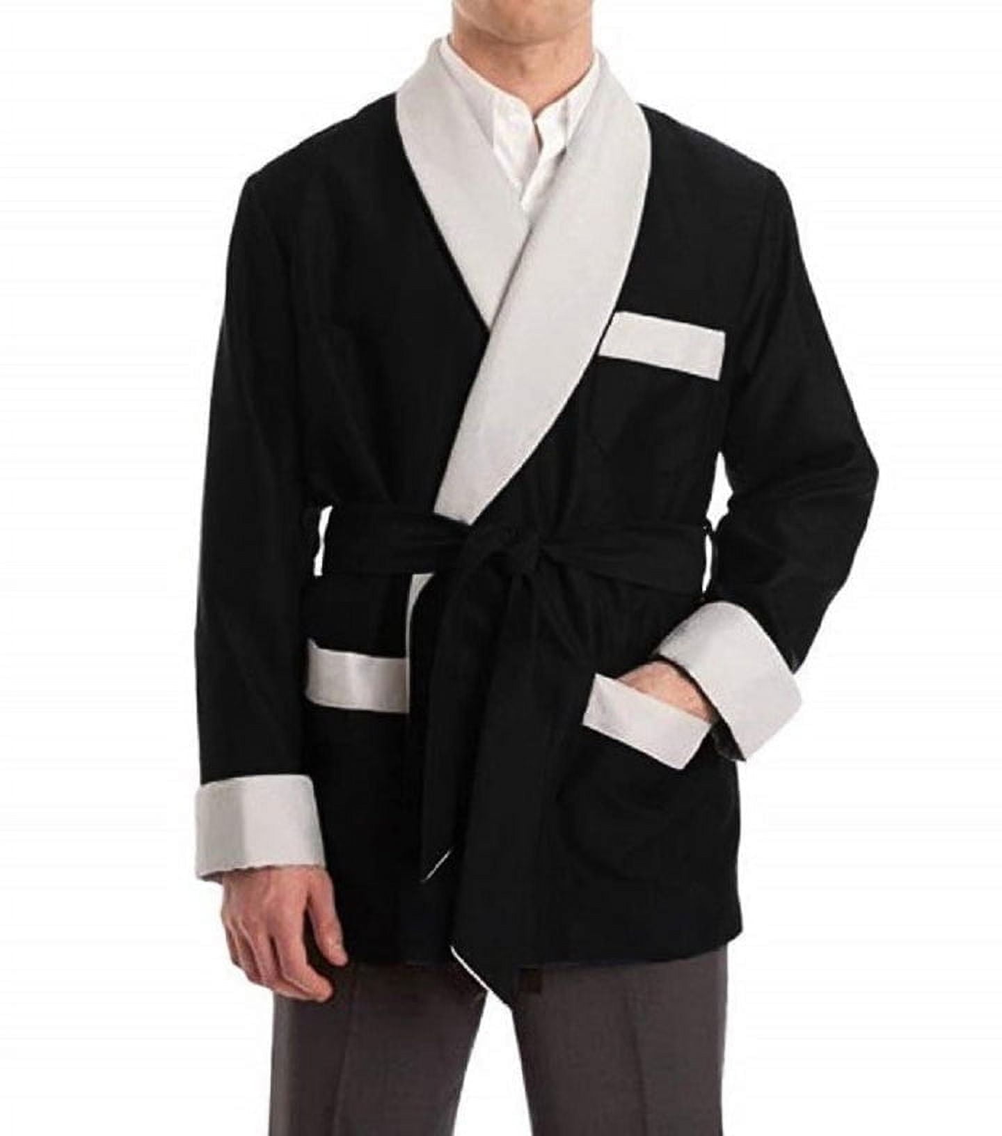 素晴らしい外見 Silky Men's Satin Light Luxurious & Classic Jacket Smoking ジャケット・アウター