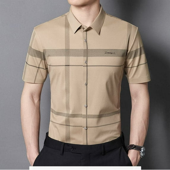 Men's Silky and Smooth Business Casual Wrinkle Resistant Shirt