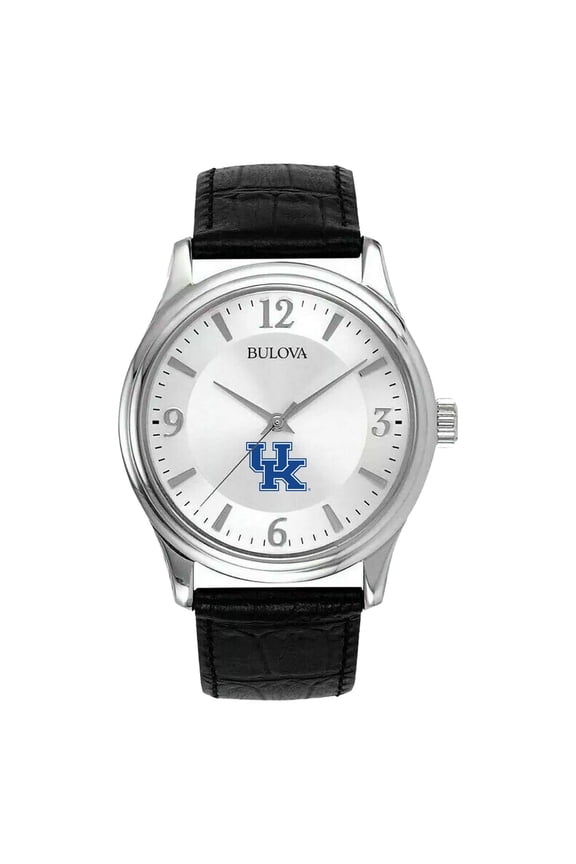 Men's Silver Kentucky Wildcats Leather Watch