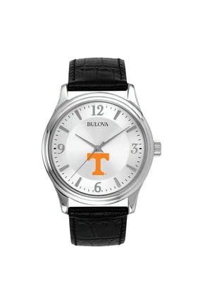 Men's Silver Tennessee Volunteers Leather Watch