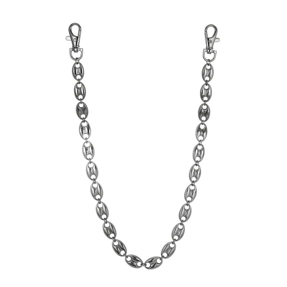 Men’s Silver Tone Finish Pant Chain - Stylish Jeans Chain for Streetwear for Hip Hop Outfits - 13mm Mariner Link