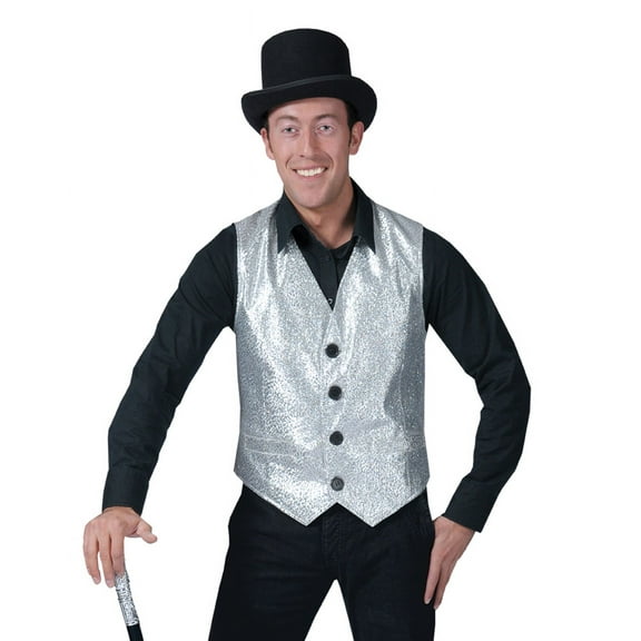 Funny Fashion FF-781871SV Silver Vest Std
