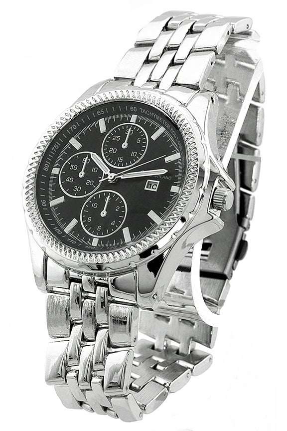 Men's Silver tone Business Clubbing watch 47mm 12.5mm thick case.