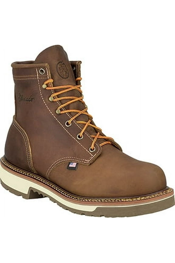 Men's Lace-Up Work Boot Steel Toe Tan 13 D(M) US
