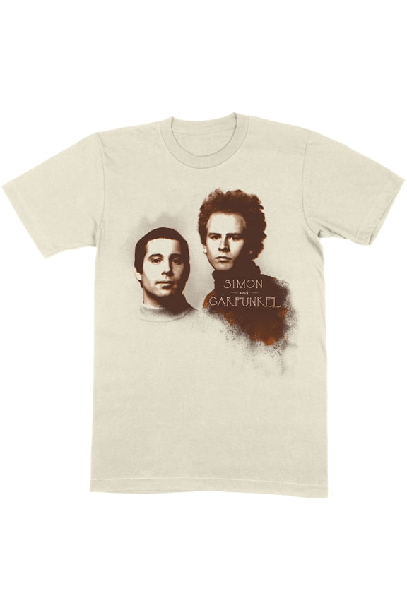 Men's Simon & Garfunkel Faces T-shirt Small Natural