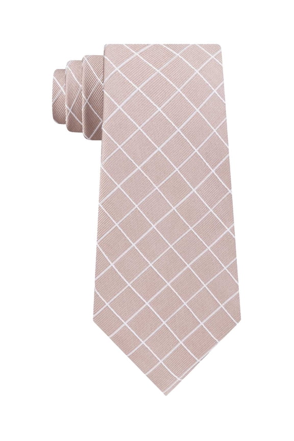 Men's Simplistic Thin Line Check Grid Neck Tie Silk Not Applicable