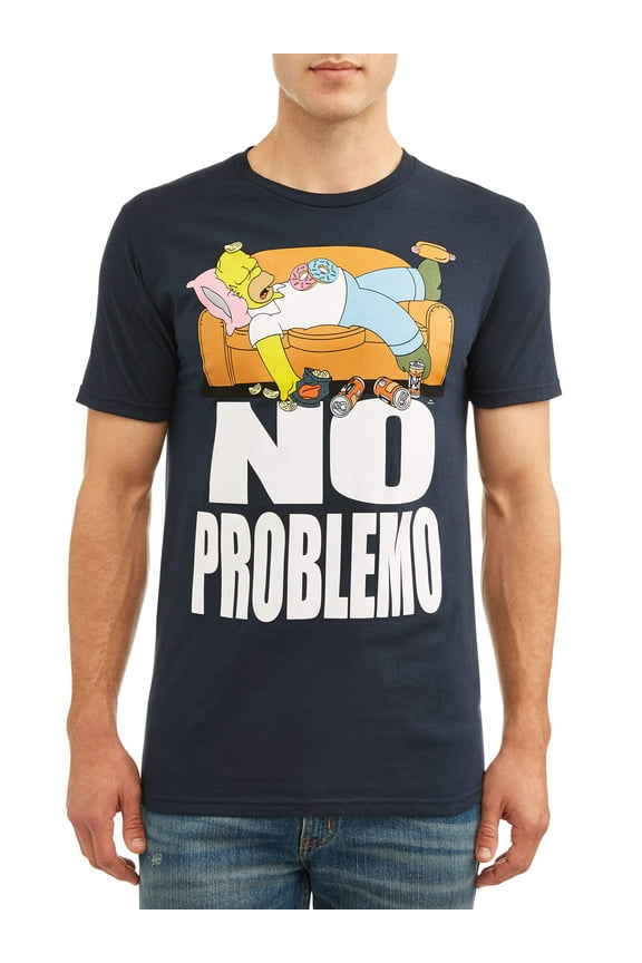 Men's Simpsons "Food Coma" Graphic Tee, Available up to size 3XL