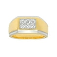 thumbnail image 1 of Men's Simulated Diamond Ring in 14K Yellow Gold Plated .925 Sterling Silver, 1 of 1