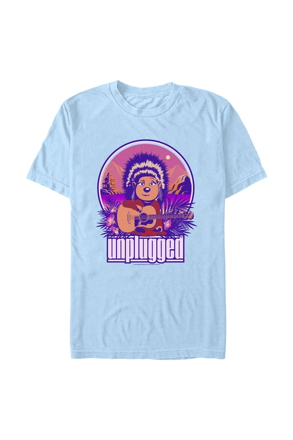 Men's Sing 2 Ash Unplugged  Graphic Tee Light Blue 3X Large