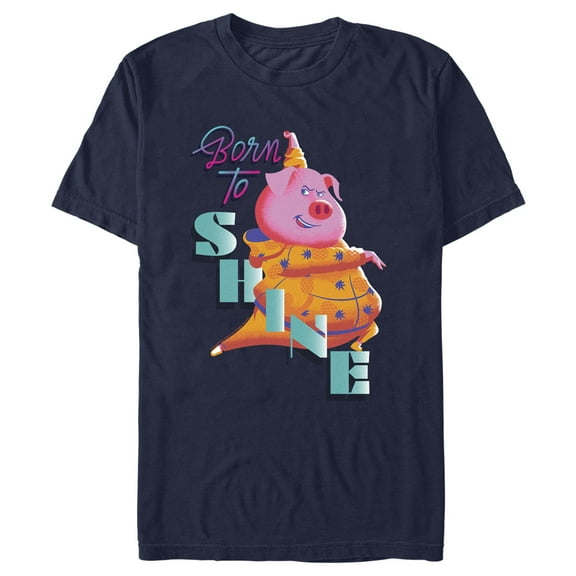 Men's Sing 2 Gunter Born to Shine Graphic Tee Navy Blue X Large