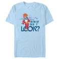 thumbnail image 1 of Men's Sing 2 Miss Crawly How Do I Look?  Graphic Tee Light Blue Large, 1 of 4