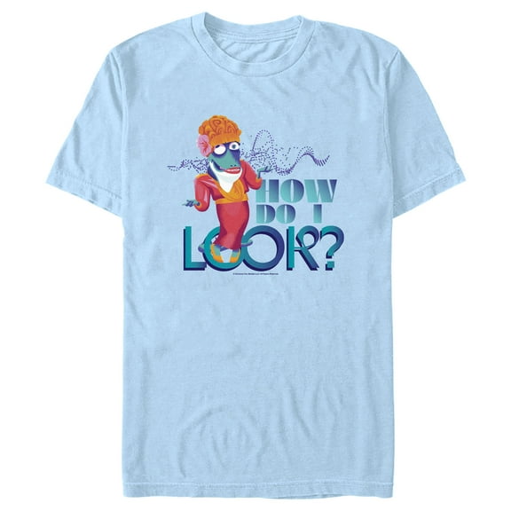 Men's Sing 2 Miss Crawly How Do I Look?  Graphic Tee Light Blue Large