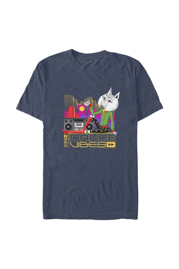 Men's Sing 2 Nooshy Good Times Dance Vibes Graphic Tee Navy Blue Heather Small