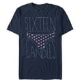 thumbnail image 1 of Men's Sixteen Candles Borrowed Panties  Graphic Tee Navy Blue X Large, 1 of 4