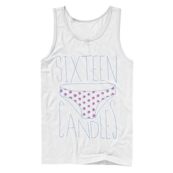 Men's Sixteen Candles Borrowed Panties  Tank Top White Small