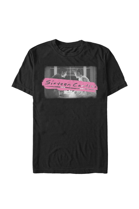 Men's Sixteen Candles Make a Wish  Graphic Tee Black Small