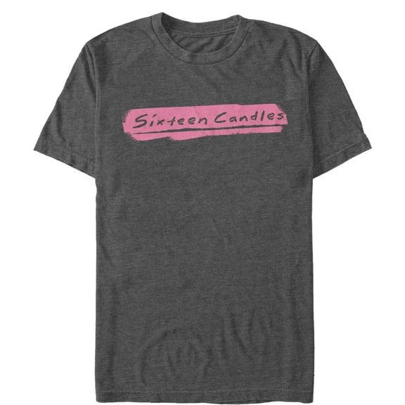 Men's Sixteen Candles Paint Stripe Logo Graphic Tee Charcoal Heather Large