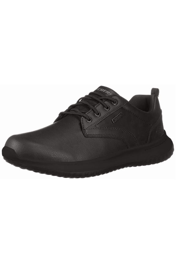 Delson-Antigo Oxford Shoes for Men, Waterproof Leather Footwear, Memory Foam Casual Shoes for Daily Wear and Work Use