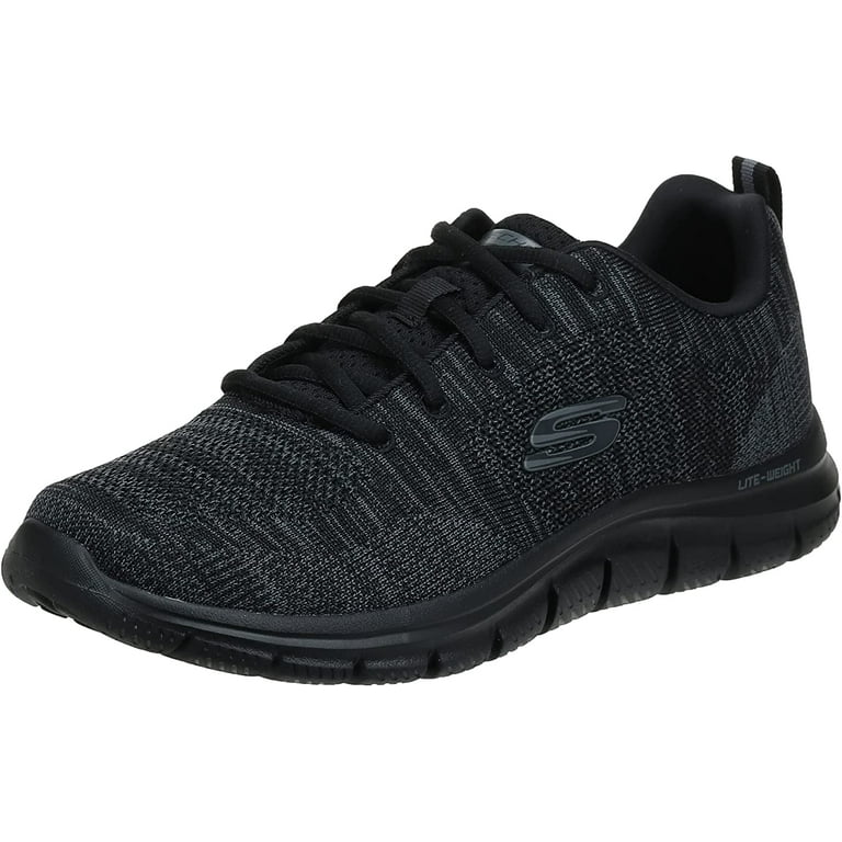 Men s Skechers Track Knit Lace Sneaker Walmart