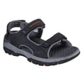 thumbnail image 1 of Skechers Relaxed Fit Slip on Sandals for Men Hook Loop Closure Synthetic Upper Cushioned Foam Footbed Open Toe Shock Absorbing Midsole Rubber Outsole, 1 of 5