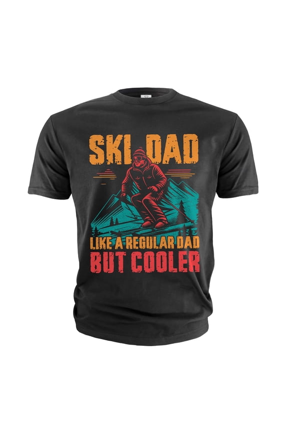 Men's Ski Dad T-shirt Skiing dad Father's day Christmas Father gift Sports activity Birthday tee