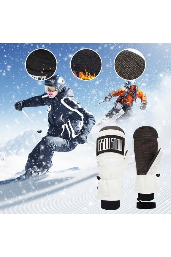 Men's Ski Gloves Winter Skis Snow Warm Tou Ch Screen Cold Men's Gloves Winter Ski Gear Gloves Gloves Mittens Women Women Mittens Mittens for Women Cold Weather Heated Gloves Mittens Ski Gloves Mittens