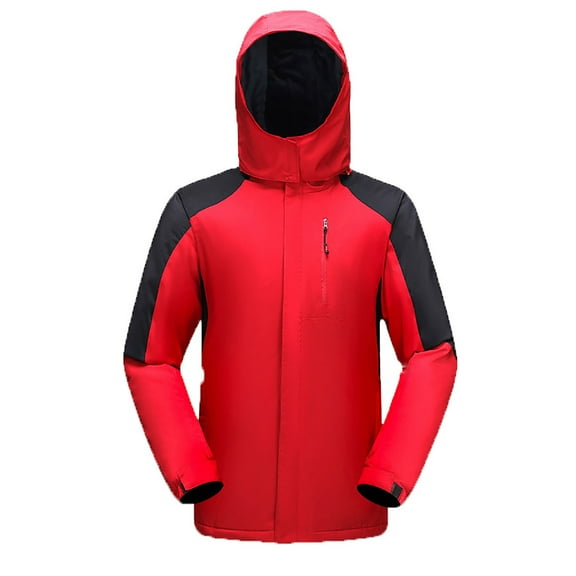 Men's Ski Jacket 3 in 1 Waterproof Windproof Women's Winter Jacket Fleece Jacket Warm Mountain Windbreaker Snow Rain Jackets Winter Coat for Rain Outdoor Hiking