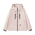 thumbnail image 1 of Men's Ski Jacket Snowboard Snow Coat Waterproof Windproof Insulated Winter Mountain Outdoor Sports Hooded Warm,No liner,Pink M, 1 of 2