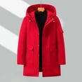 thumbnail image 1 of Men's Ski Jacket Warm Winter Snow Coat Waterproof Mountain Windbreaker Snowboarding Jacket Hooded for Hiking Solid Color Padded Coat Work Jacket Outdoor Padded Jacket, 1 of 4